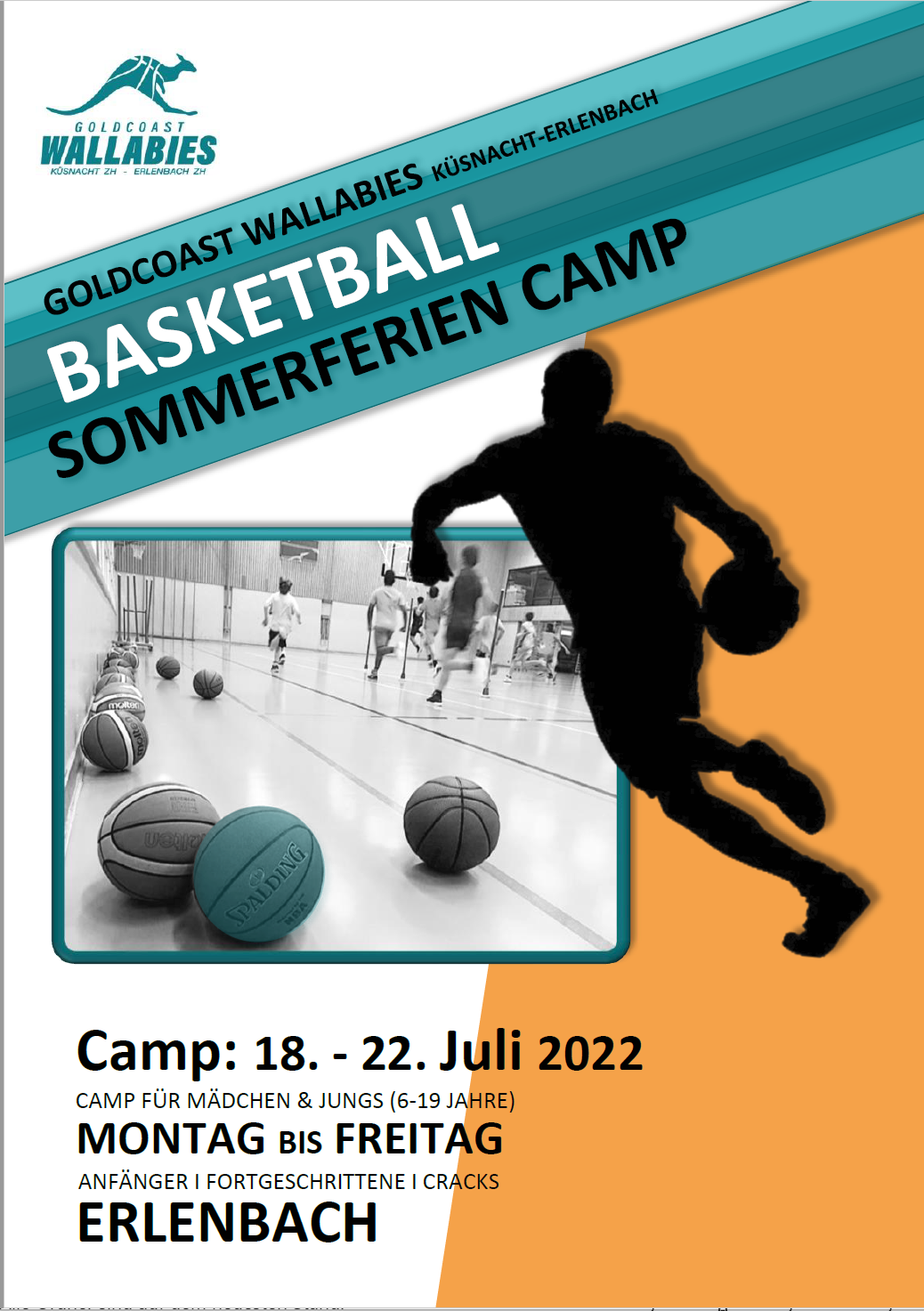 Basketball Camp Küsnacht Wallabies (18.07. - 22.07. 2022)